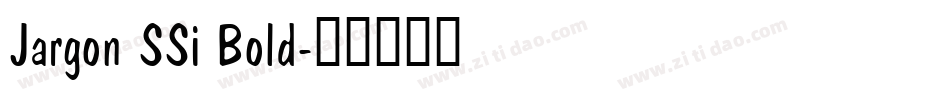 Jargon SSi Bold字体转换